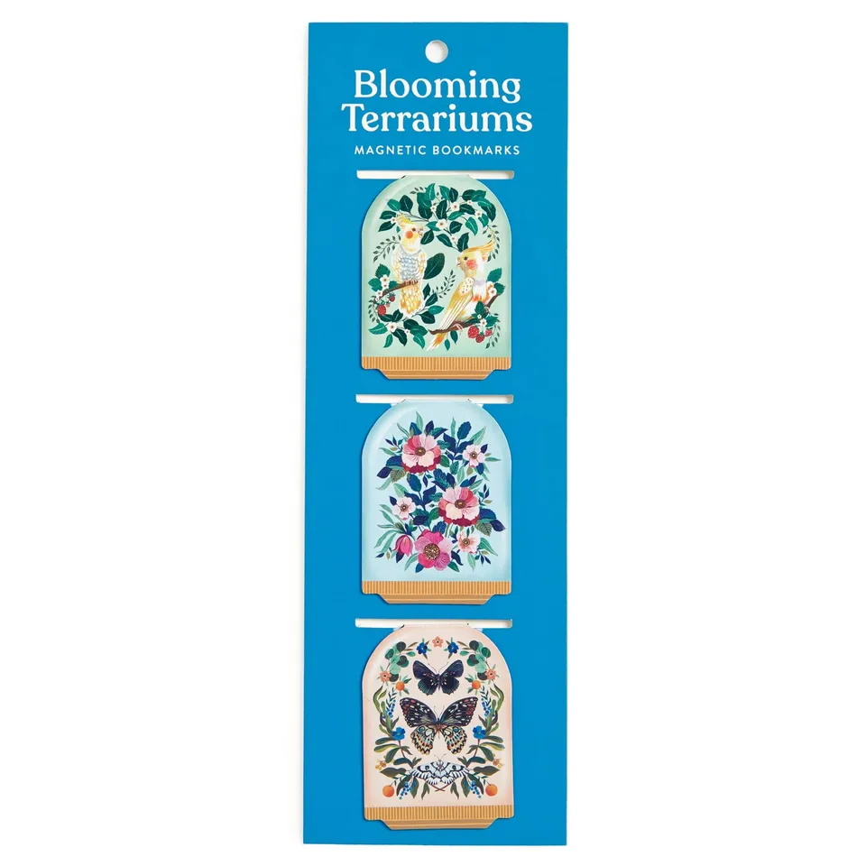 galison-blooming-terrariums-magnetlesezeichen-3er-pflanzen image 1