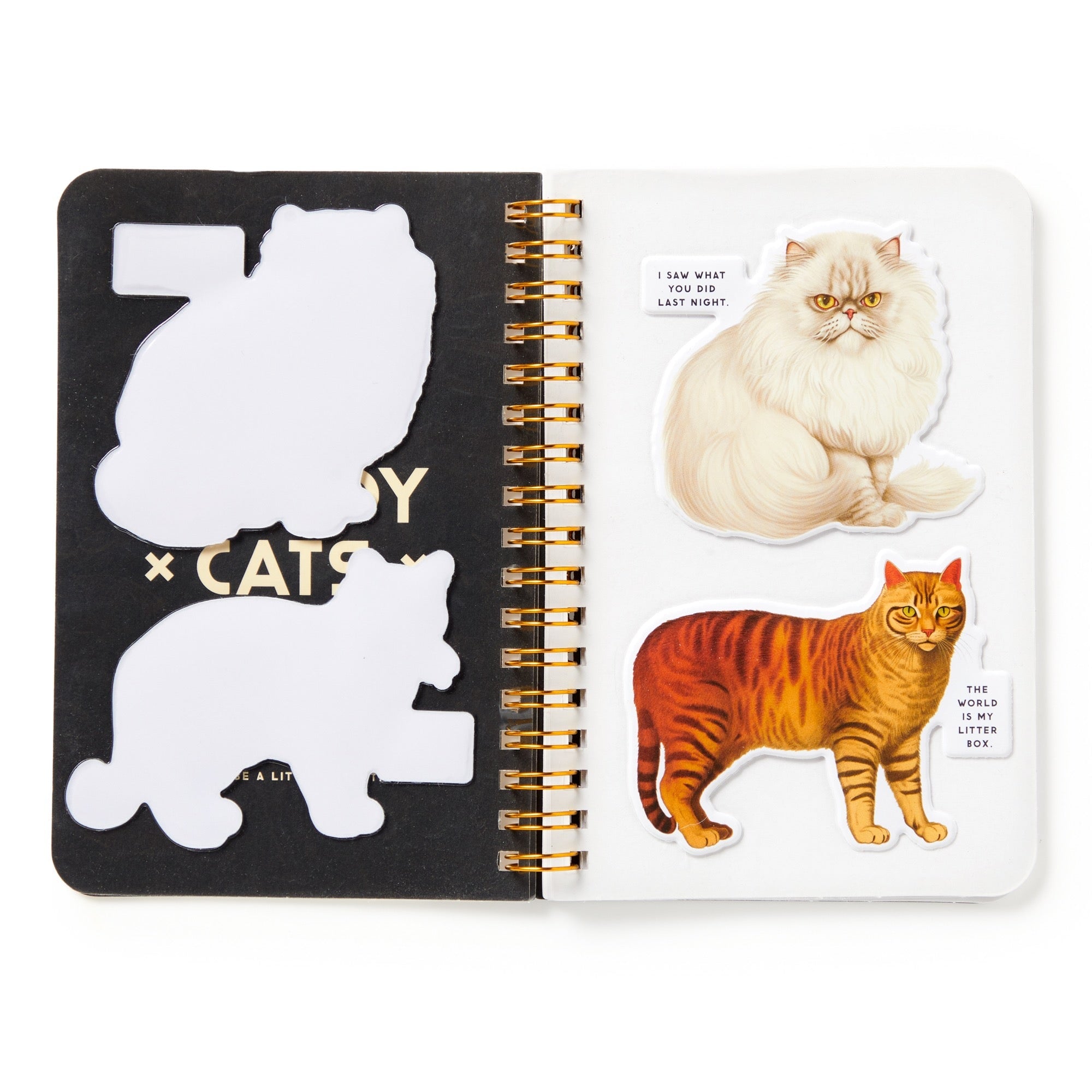 galison-moody-cats-stickerbuch-katzen-18-seiten image 5