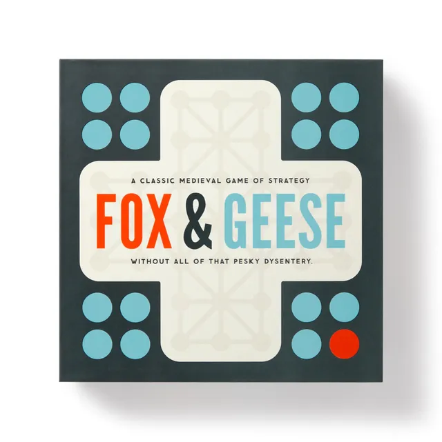 galison-fox-geese-brettspiel-holz-2-personen-strategie image 1