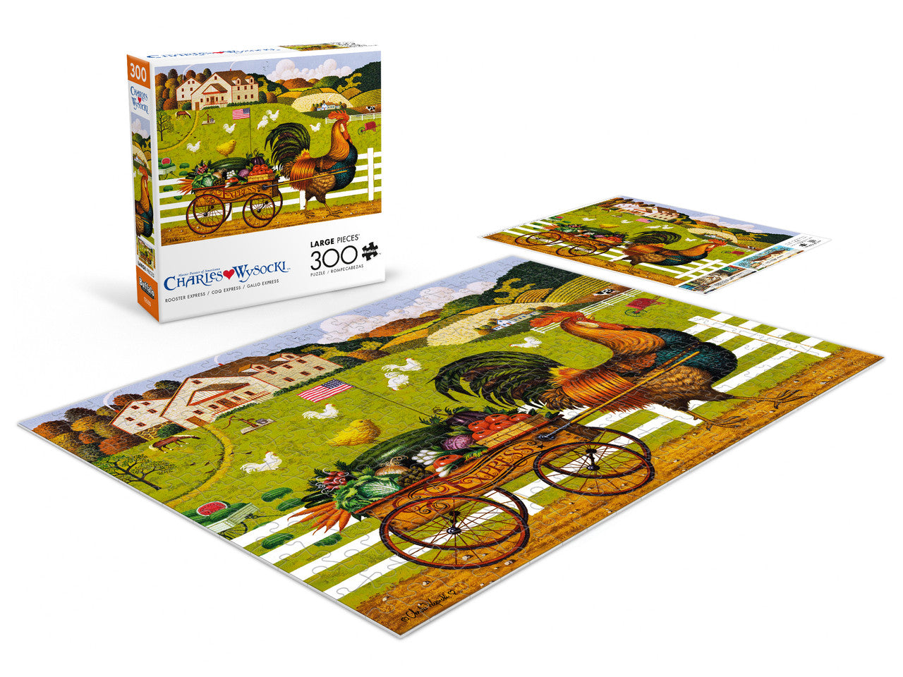 buffalo-games-rooster-express-300-teile-puzzle-bauernhof image 4