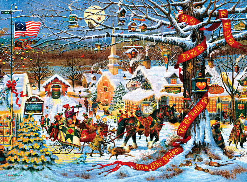 buffalo-games-wysocki-small-town-christmas-1000-teile-puzzle-weihnachten image 1