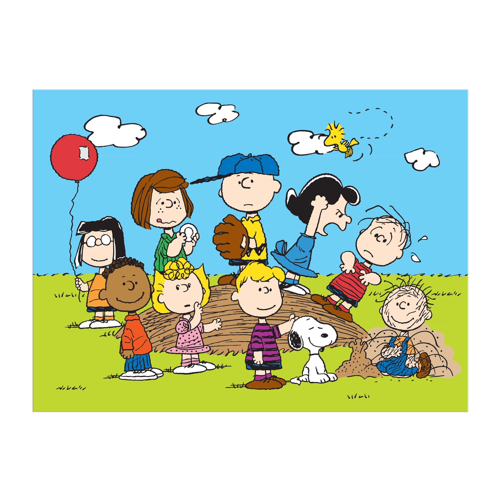 galison-peanuts-baseball-1000-teile-puzzle-snoopy image 6