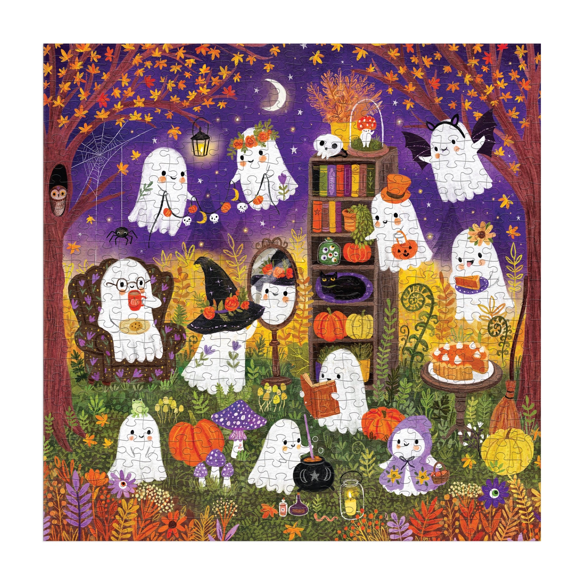 galison-ghostly-gathering-500-teile-puzzle-halloween-geister image 3