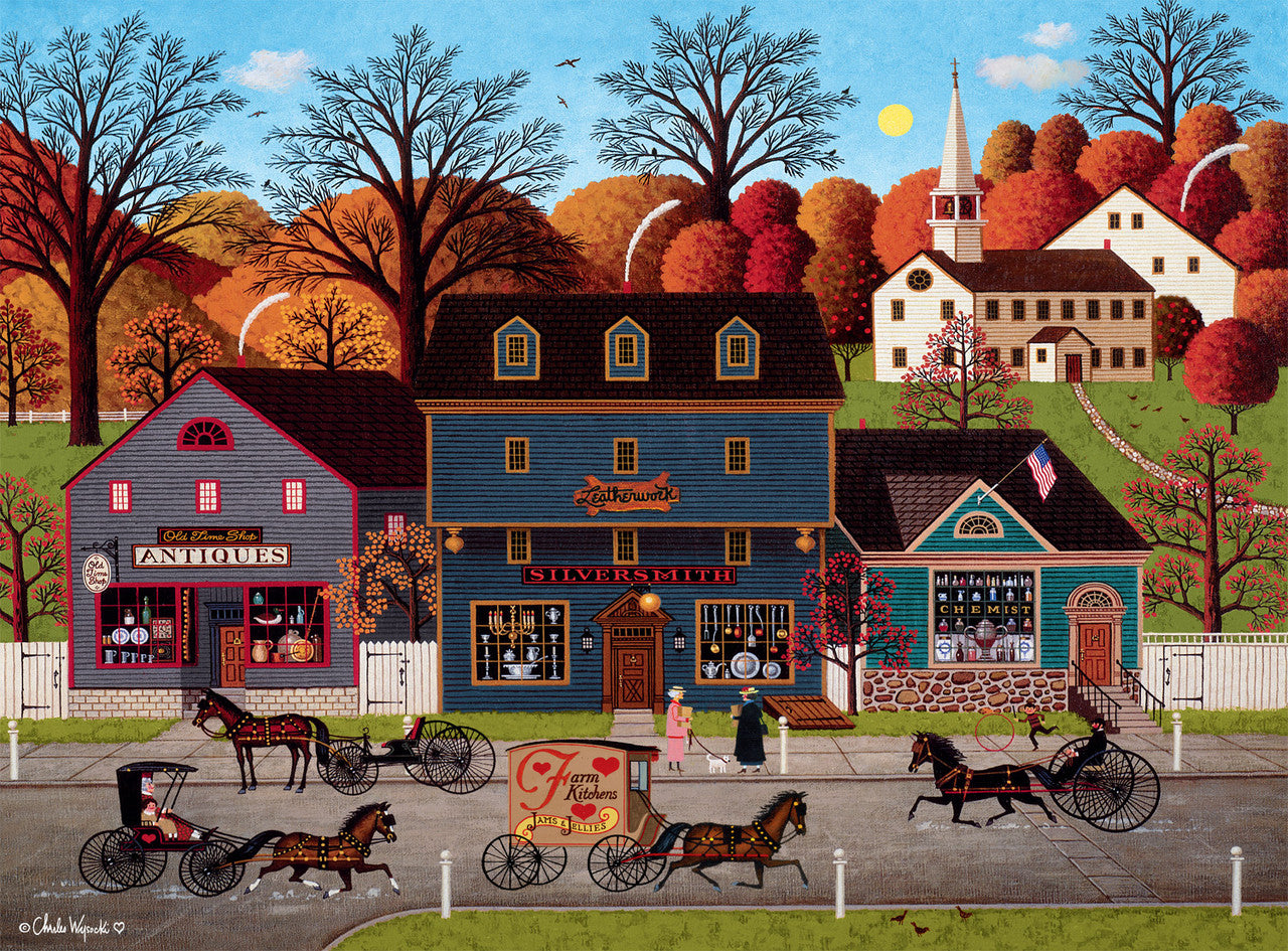 buffalo-games-valley-farm-street-puzzle-1000-teile-herbst image 1