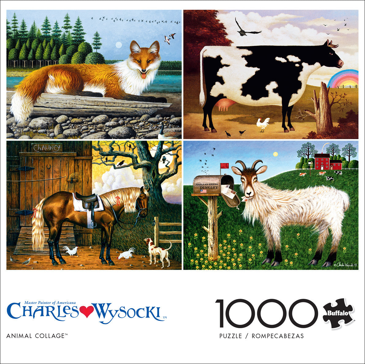 buffalo-games-wysocki-animal-collage-puzzle-1000-teile-tiere image 3