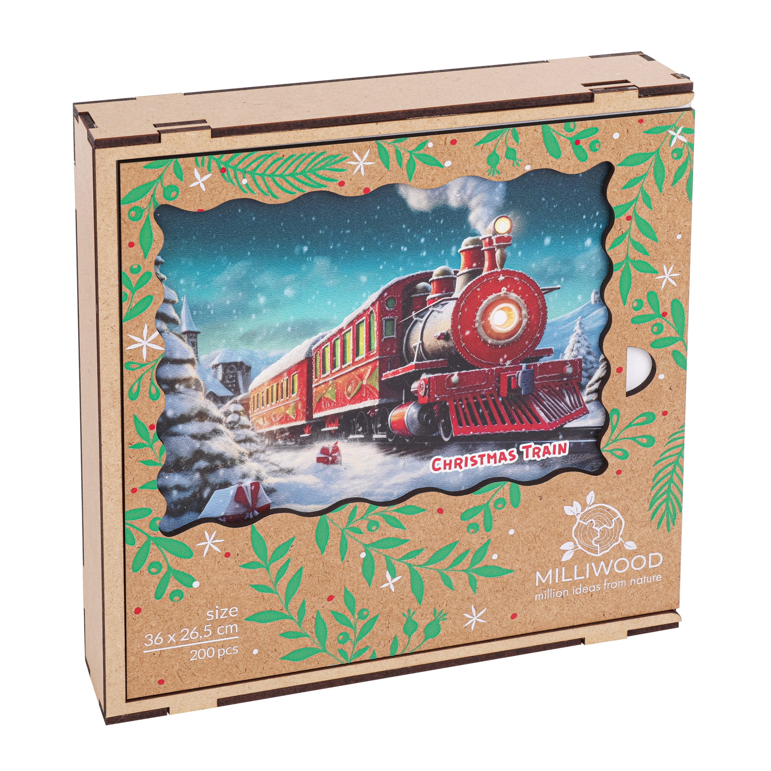 milliwood-christmas-train-holzpuzzle-200-teile-weihnachten image 6