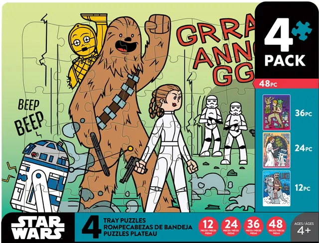 buffalo-games-star-wars-4-in-1-kinderpuzzle-12-48-teile image 1