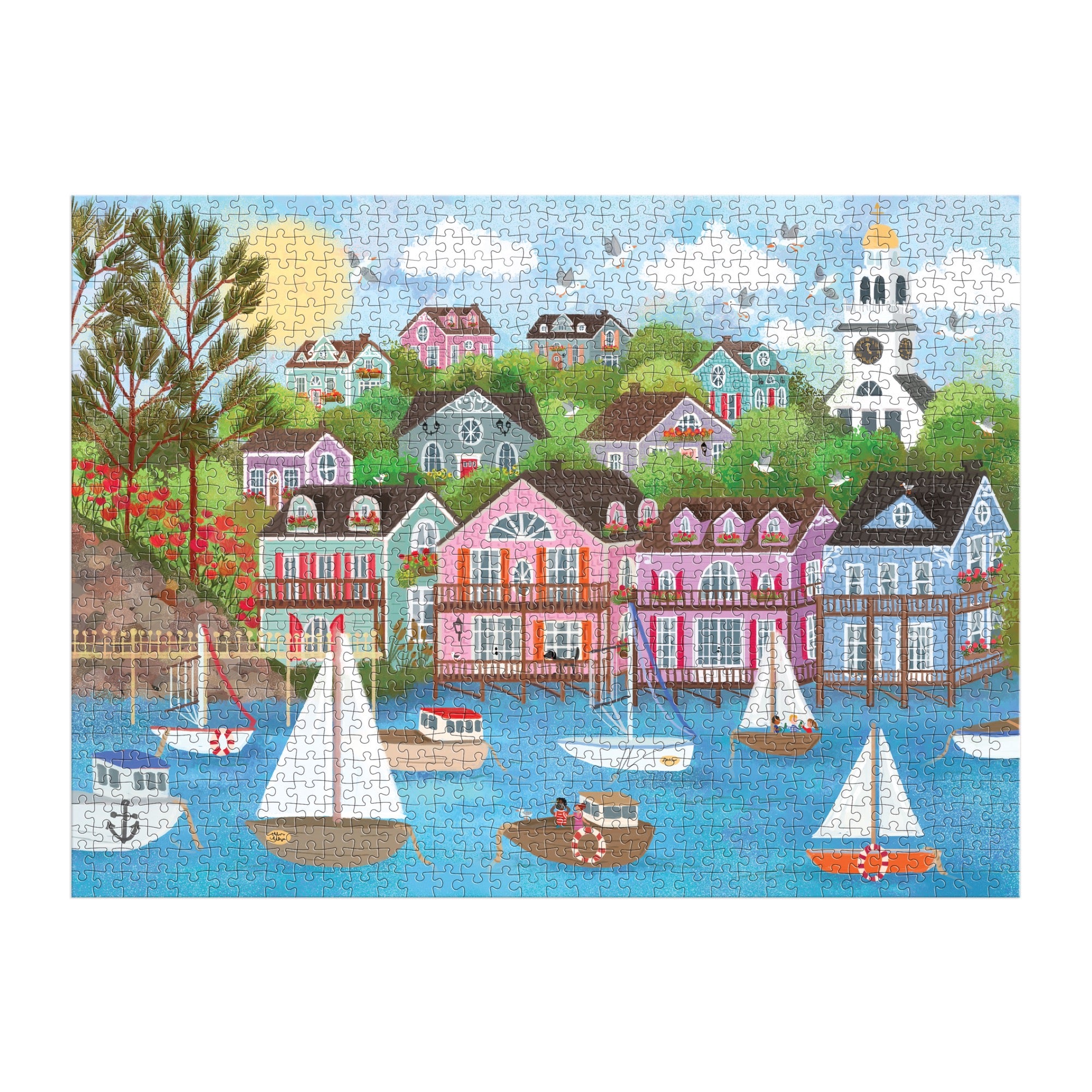 galison-joy-laforme-harbor-by-the-sea-1000-teile-puzzle-meer image 3