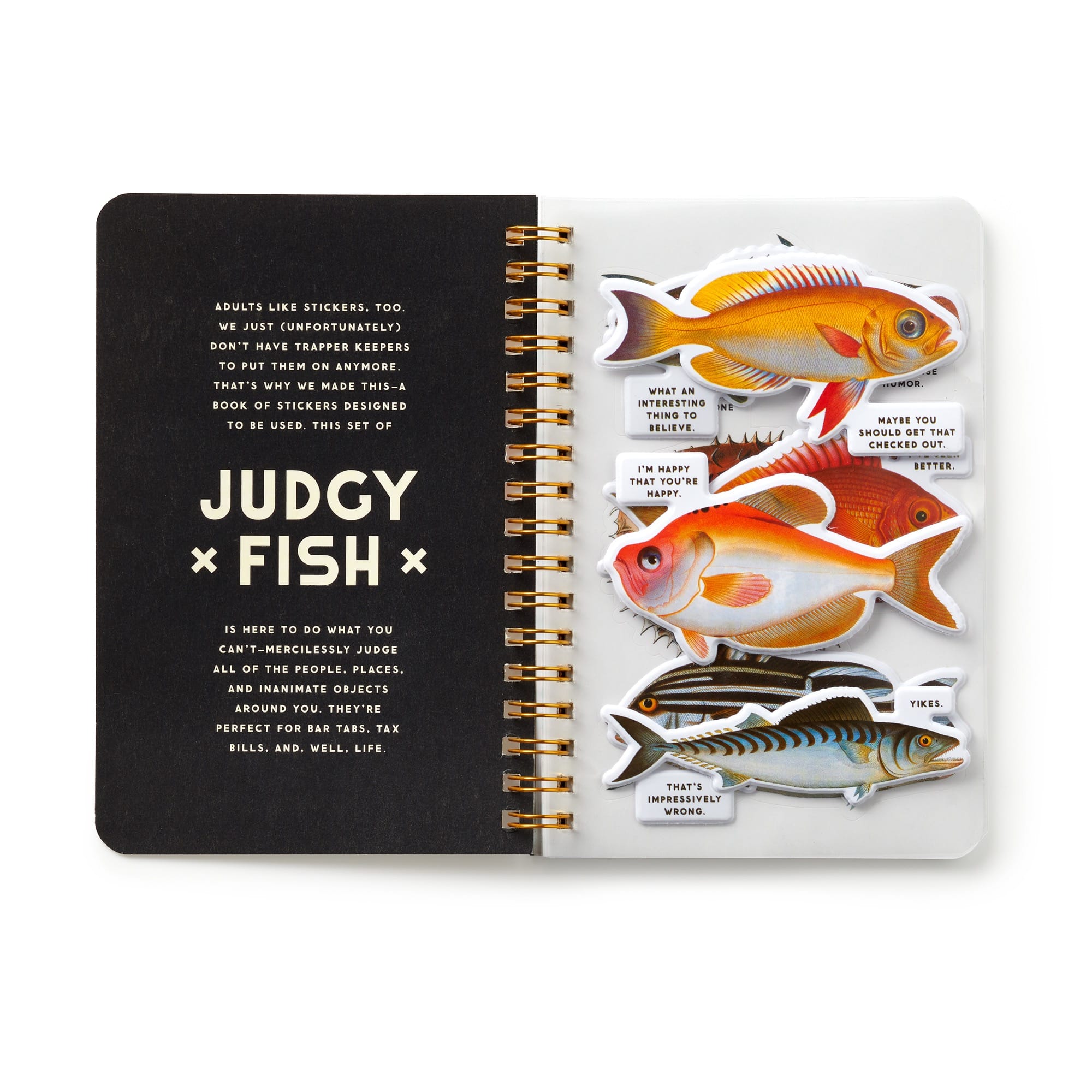 galison-judgy-fish-stickerbuch-20-seiten-vintage image 4