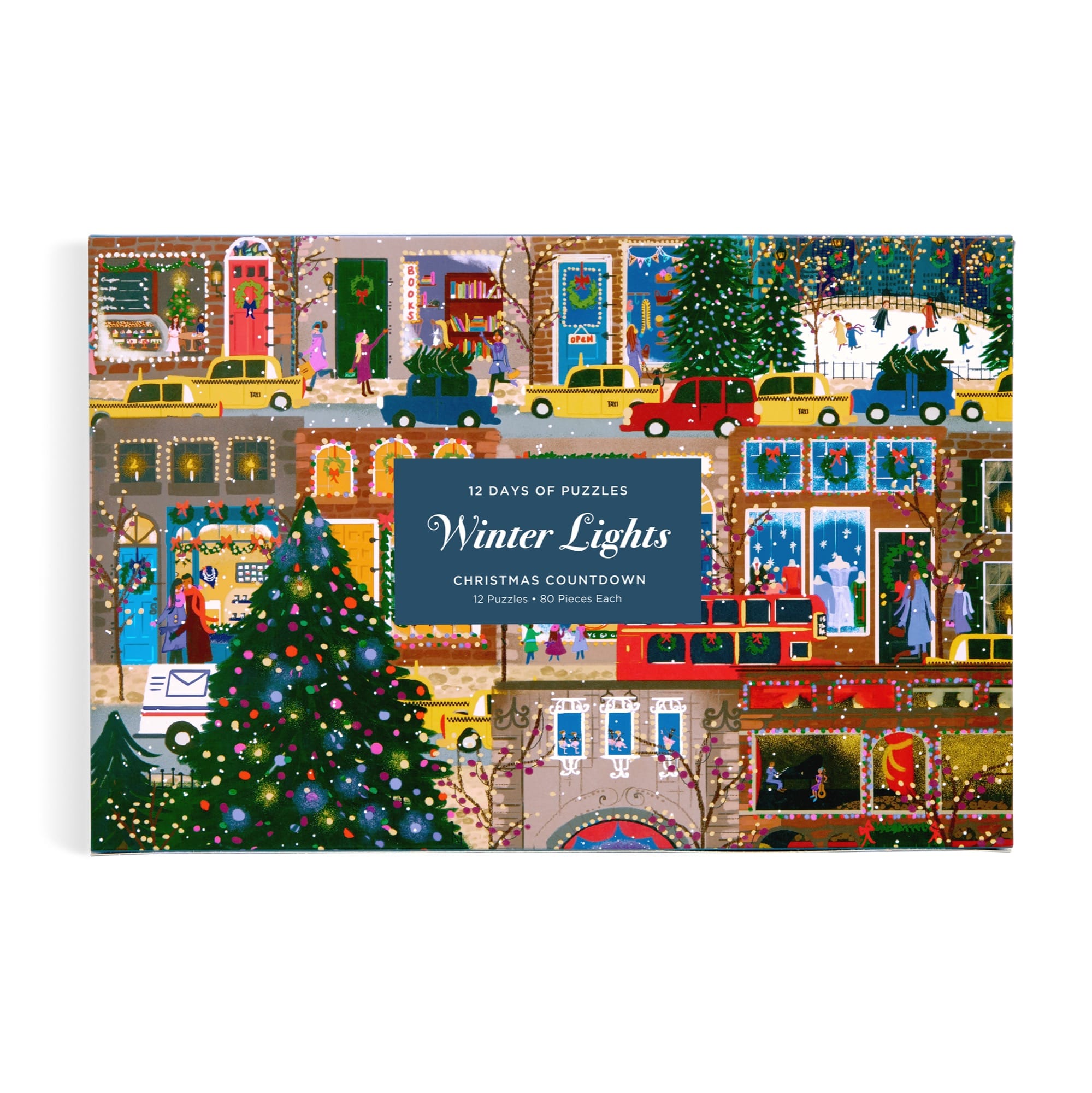 galison-winter-lights-puzzle-adventskalender-12x-80-teile image 2