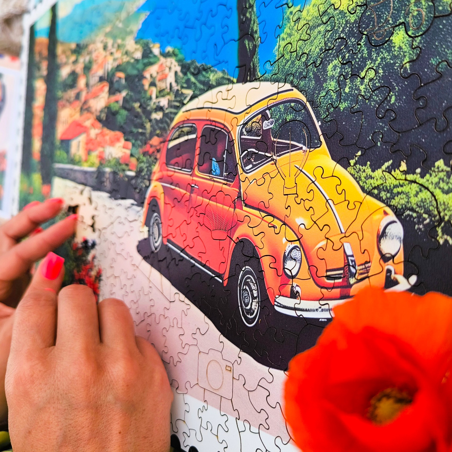 milliwood-hello-traveler-sorrento-holzpuzzle-500-teile-italien-2 image 2