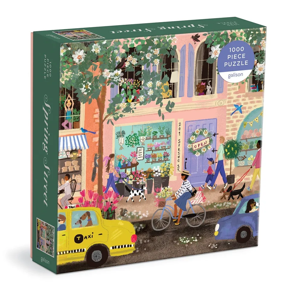 galison-spring-street-1000-teile-puzzle-fr-hlingsszene image 1