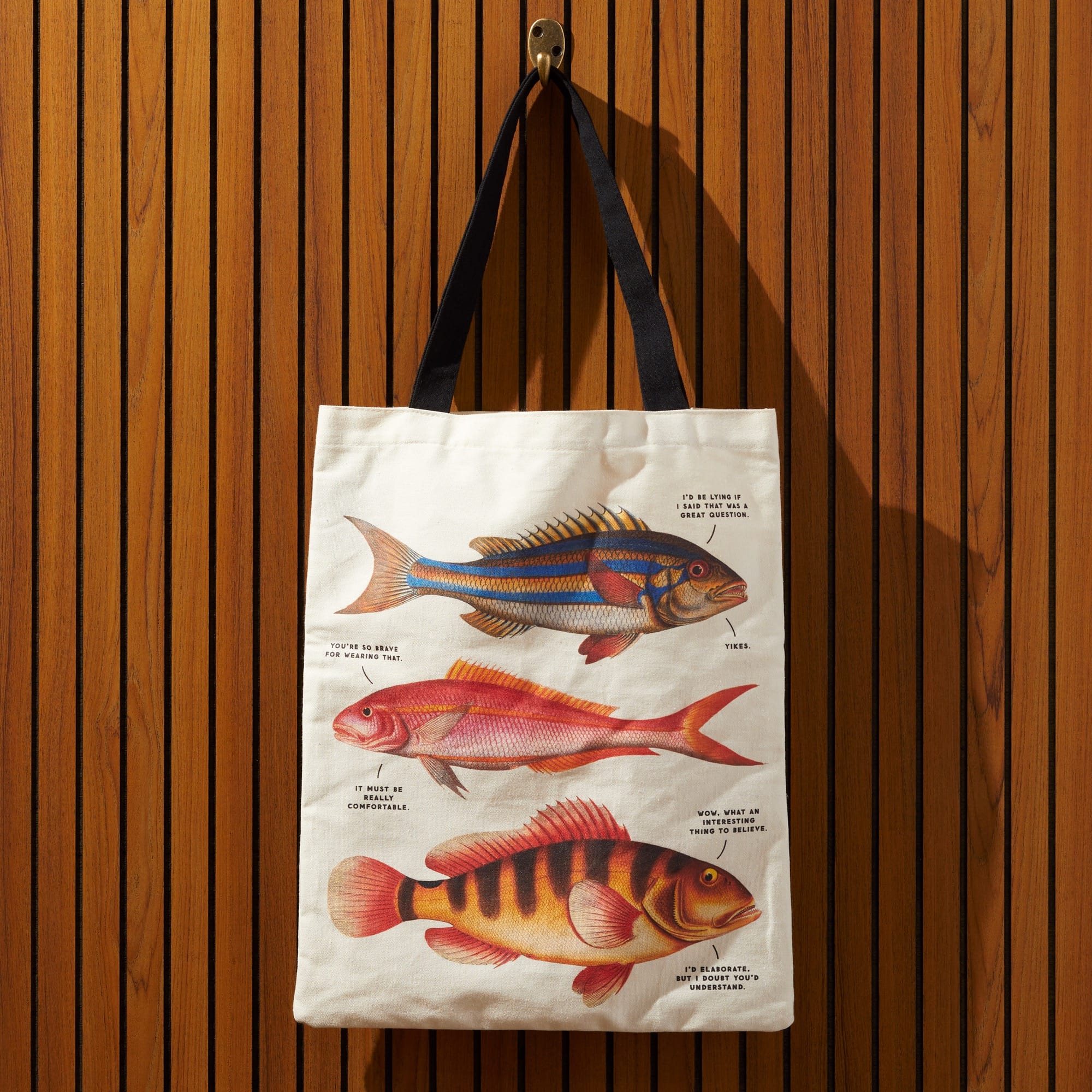 galison-judgy-fish-canvas-tote-stofftasche-fische image 3