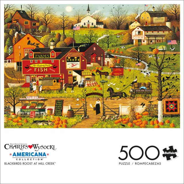 buffalo-games-wysocki-blackbirds-roost-puzzle-500-teile-americana image 1