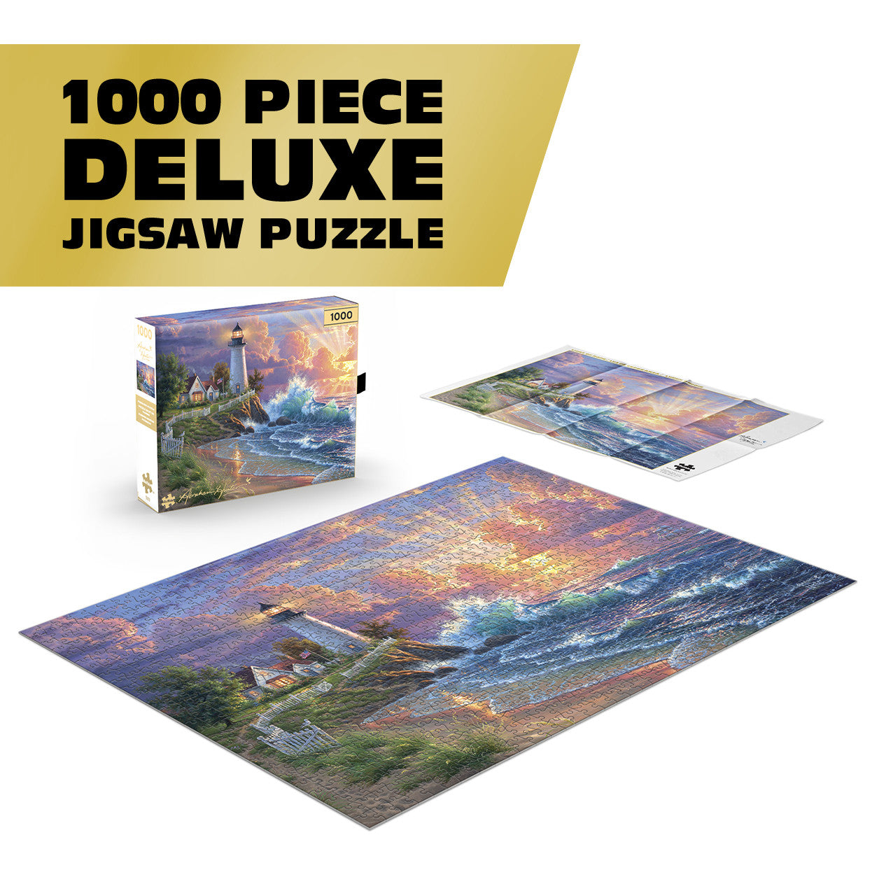 buffalo-games-gold-light-of-hope-puzzle-1000-teile-leuchtturm image 2