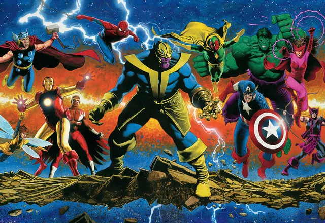 buffalo-games-marvel-thanos-legacy-1-puzzle-2000-teile-silver-select image 1