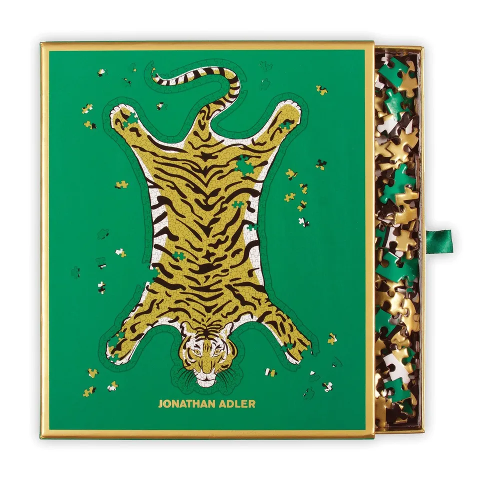 galison-jonathan-adler-safari-shaped-foil-puzzle-750-teile image 1