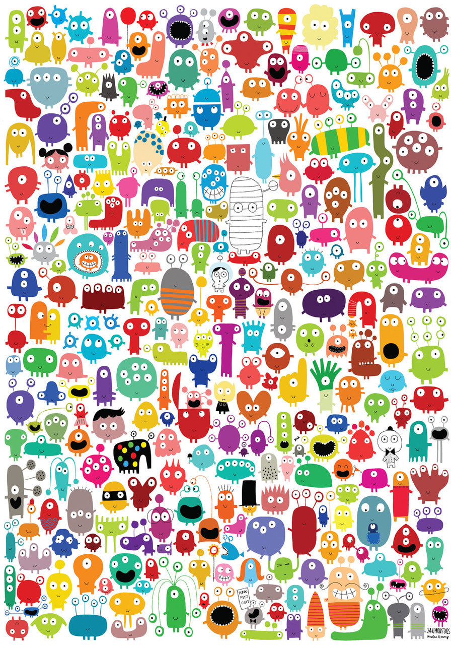 buffalo-games-vivid-many-mini-monsters-puzzle-300-teile-bunt image 1