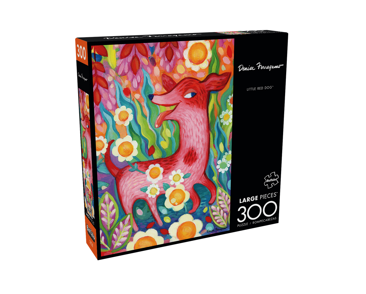 buffalo-games-vivid-little-red-dog-300-puzzle-hund-gro-e-teile image 4