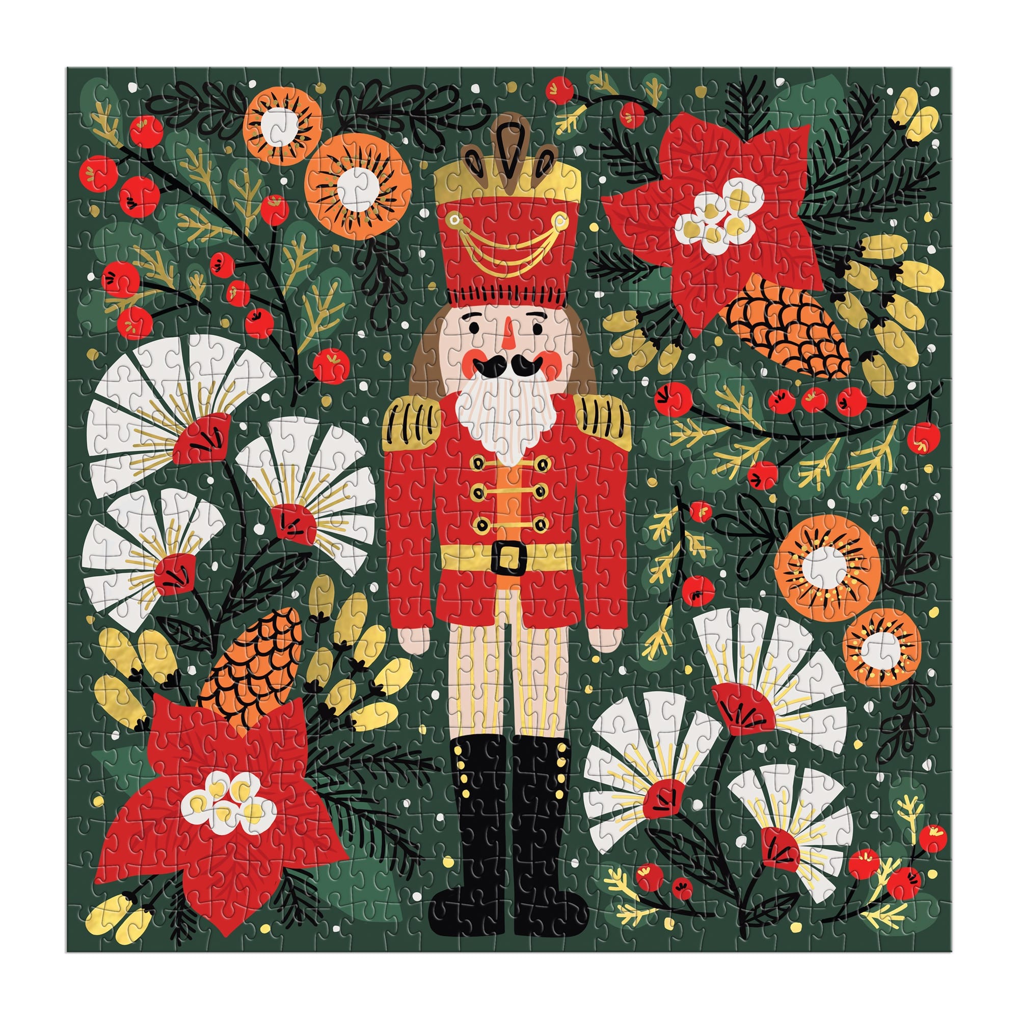galison-merry-nutcracker-puzzle-500-teile-folie-weihnachten image 3