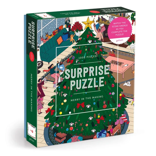 galison-merry-1000-teile-surprise-puzzle-weihnachten image 1