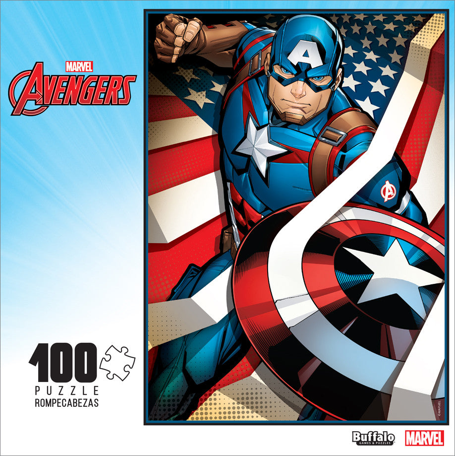 buffalo-games-marvel-captain-america-puzzle-100-teile image 2