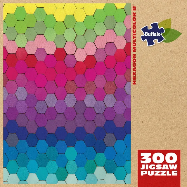 buffalo-games-hexagon-multicolor-b-300-teile-puzzle image 1