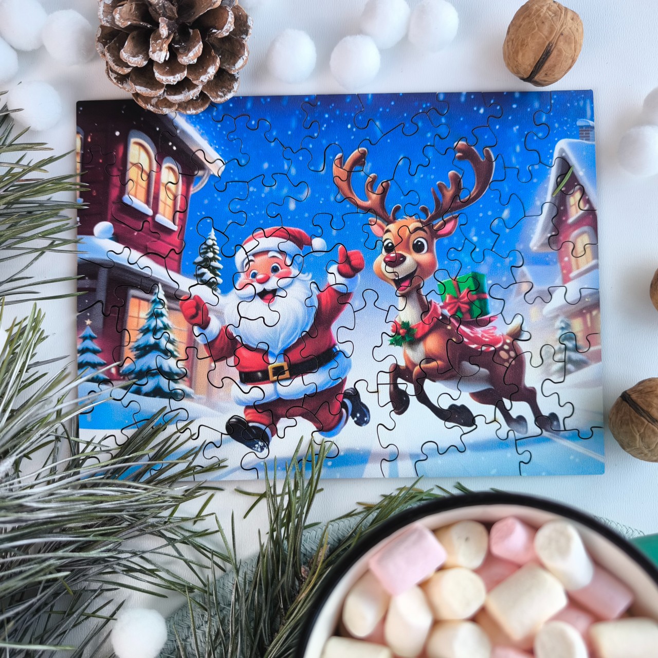 milliwood-christmas-nikolaus-und-rentier-holzpuzzle-50-teile-kinder image 7