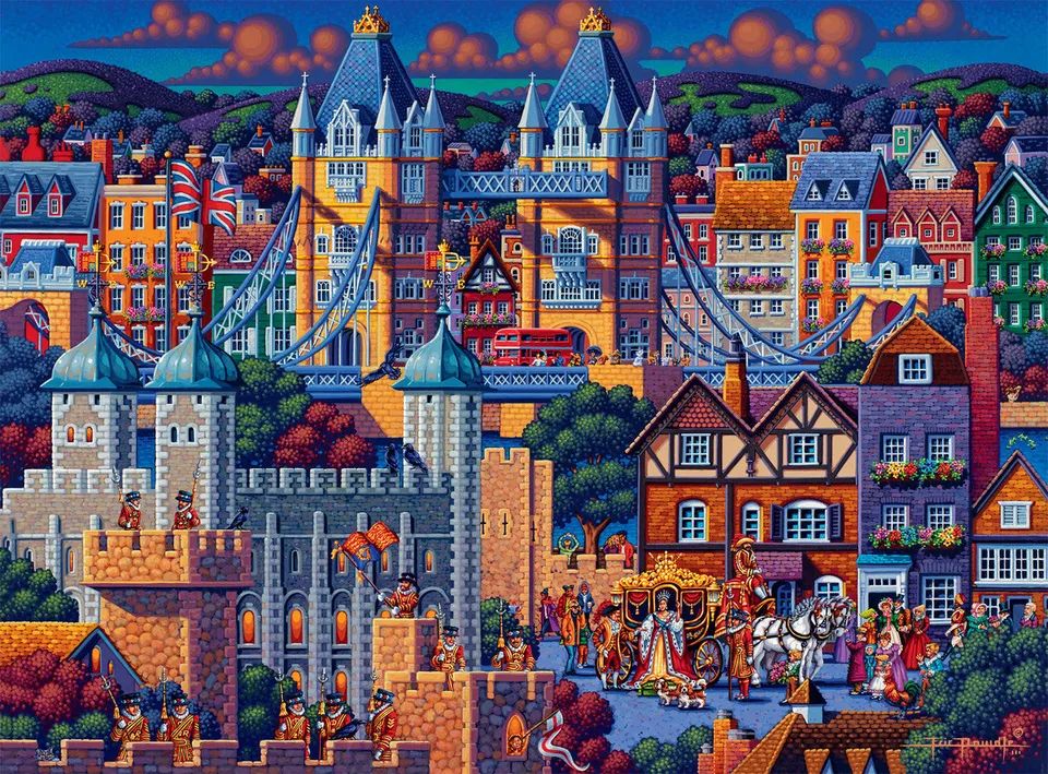 buffalo-games-dowdle-london-tower-1000-teile-puzzle image 1