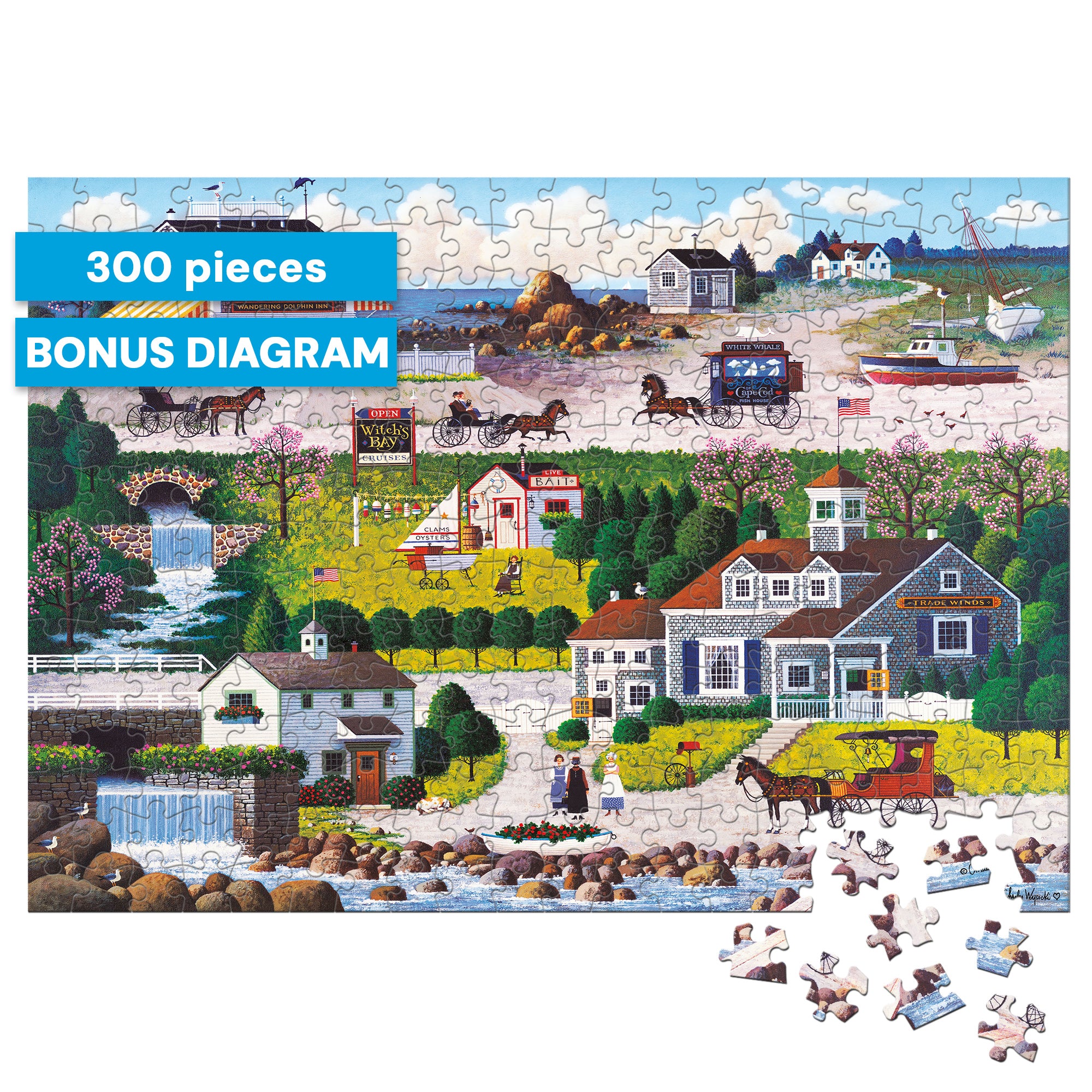 buffalo-games-wysocki-harbor-puzzle-300-teile-hafen image 3