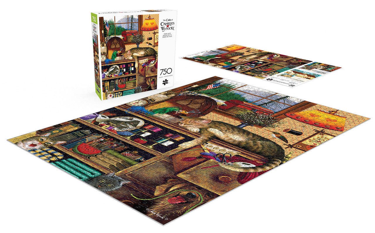buffalo-games-cats-yarn-duty-750-teile-puzzle-katzen image 3