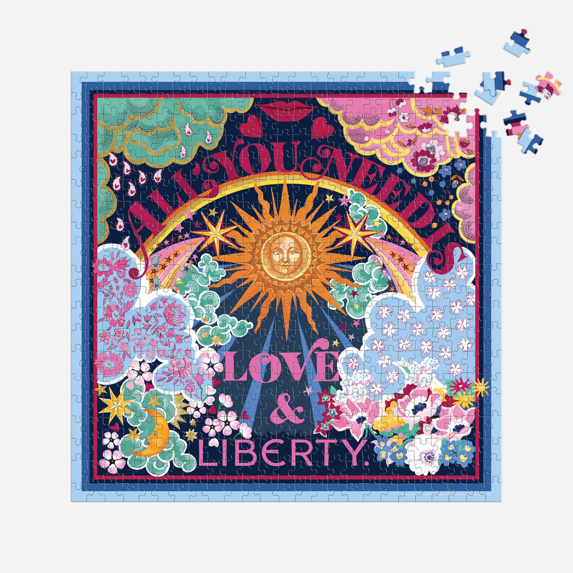galison-liberty-all-you-need-is-love-500-teile-puzzle-buchbox image 5