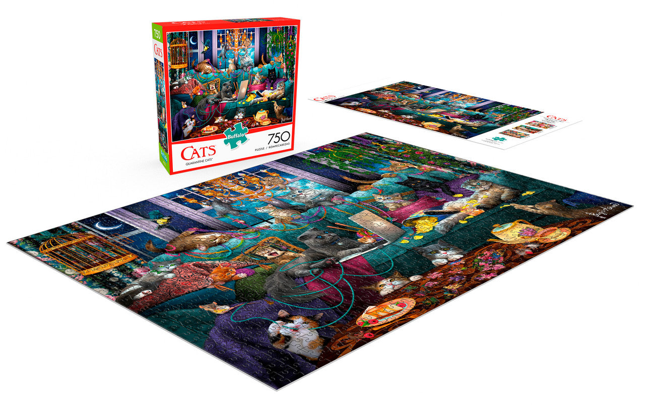 buffalo-games-quarantine-cats-puzzle-750-teile-katzen image 5