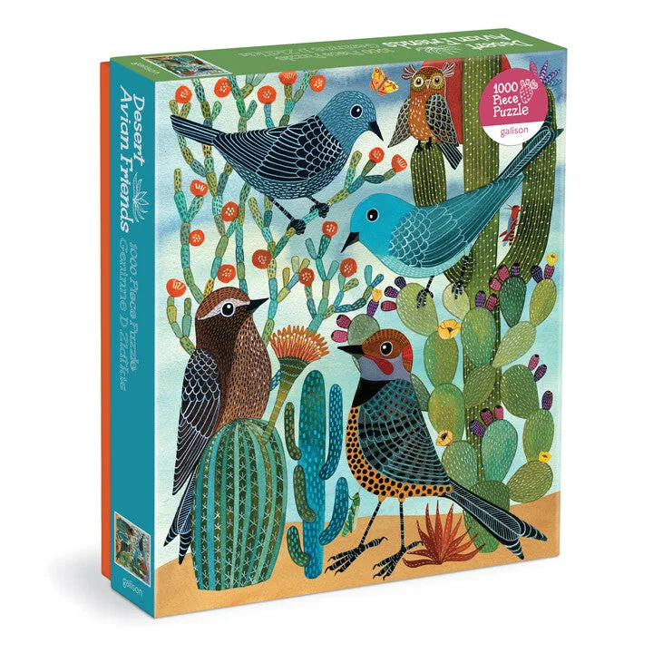 galison-desert-avian-friends-puzzle-1000-teile-v-gel image 1