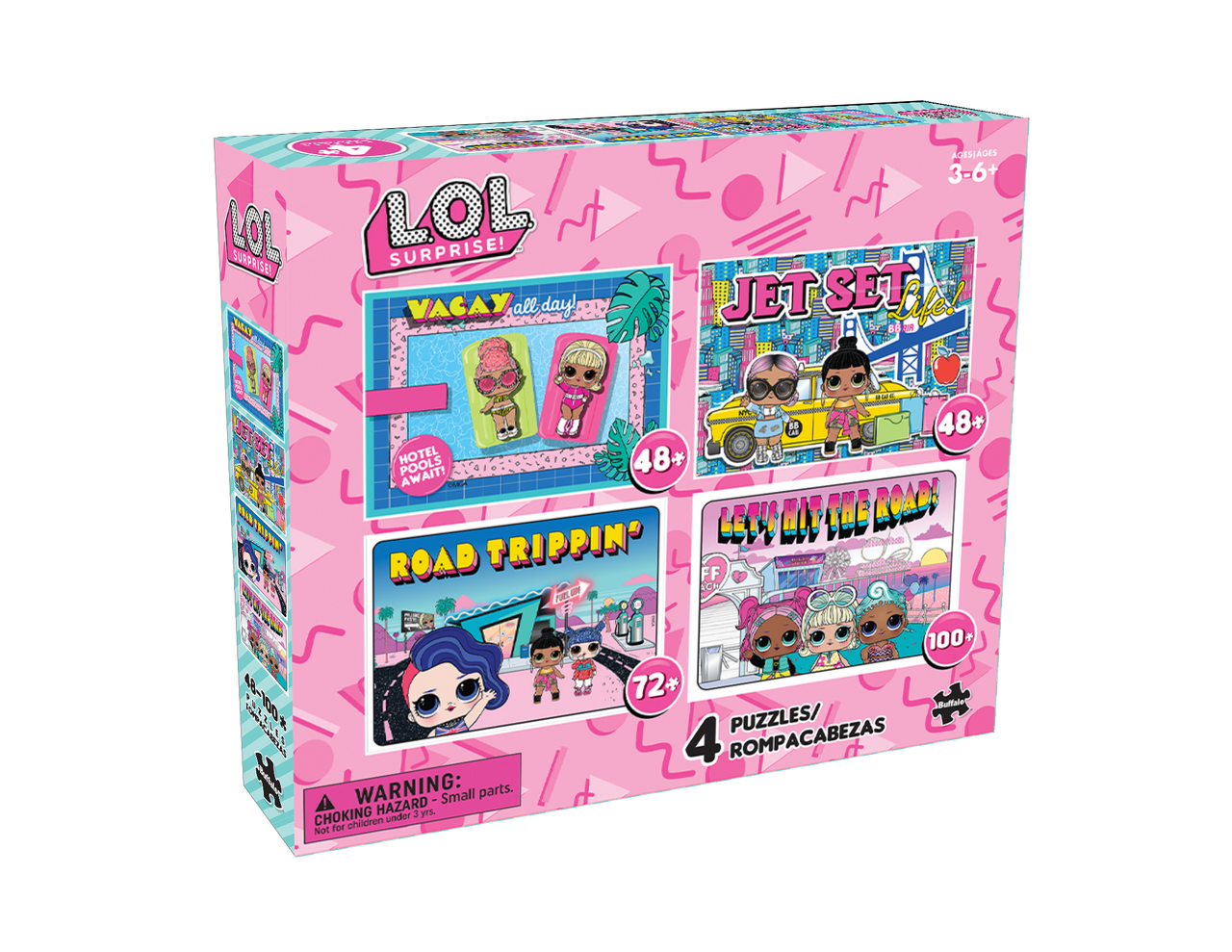 buffalo-games-lol-travel-kinderpuzzle-4er-set-48-100-teile image 6