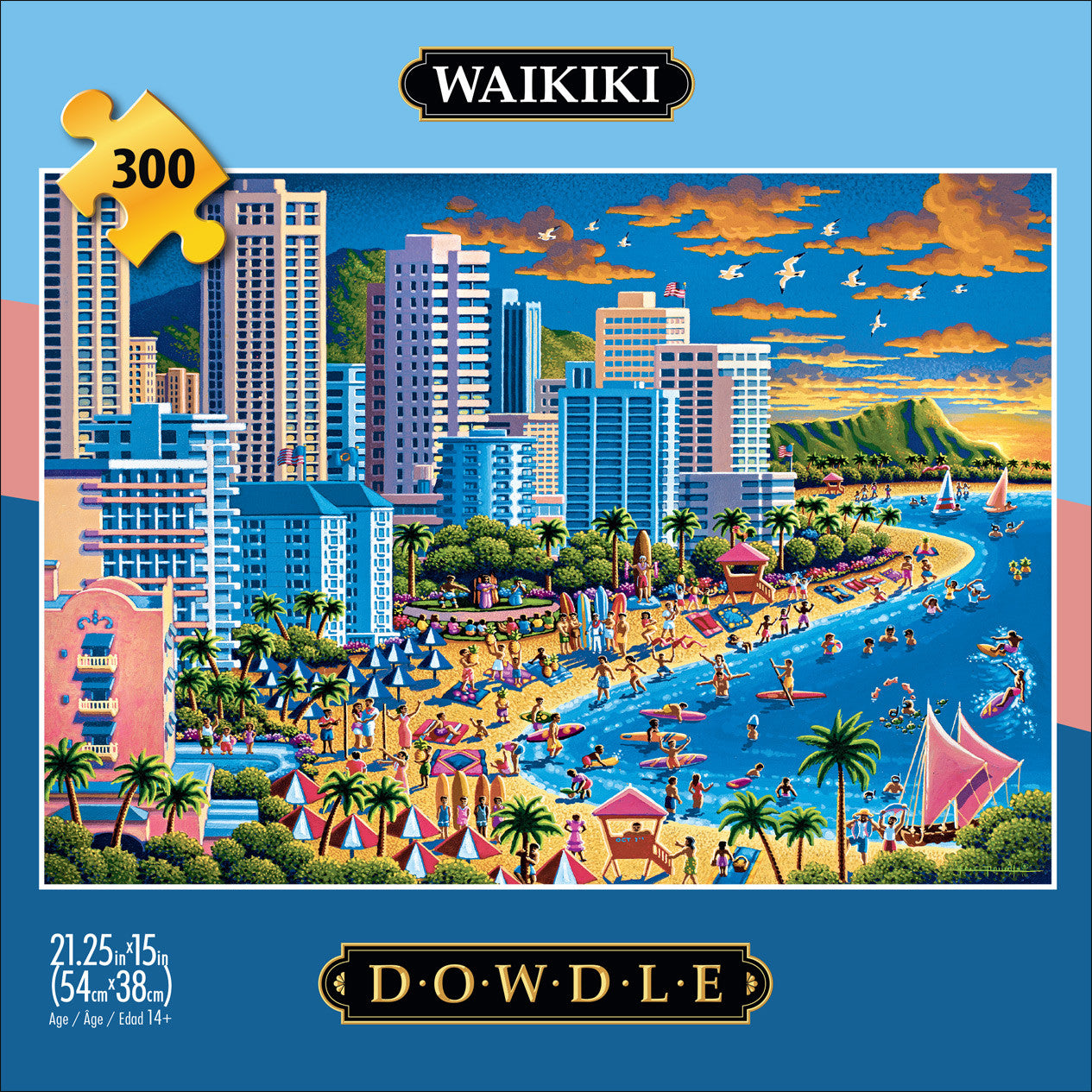 buffalo-games-eric-dowdle-waikiki-puzzle-300-teile-xxl image 2
