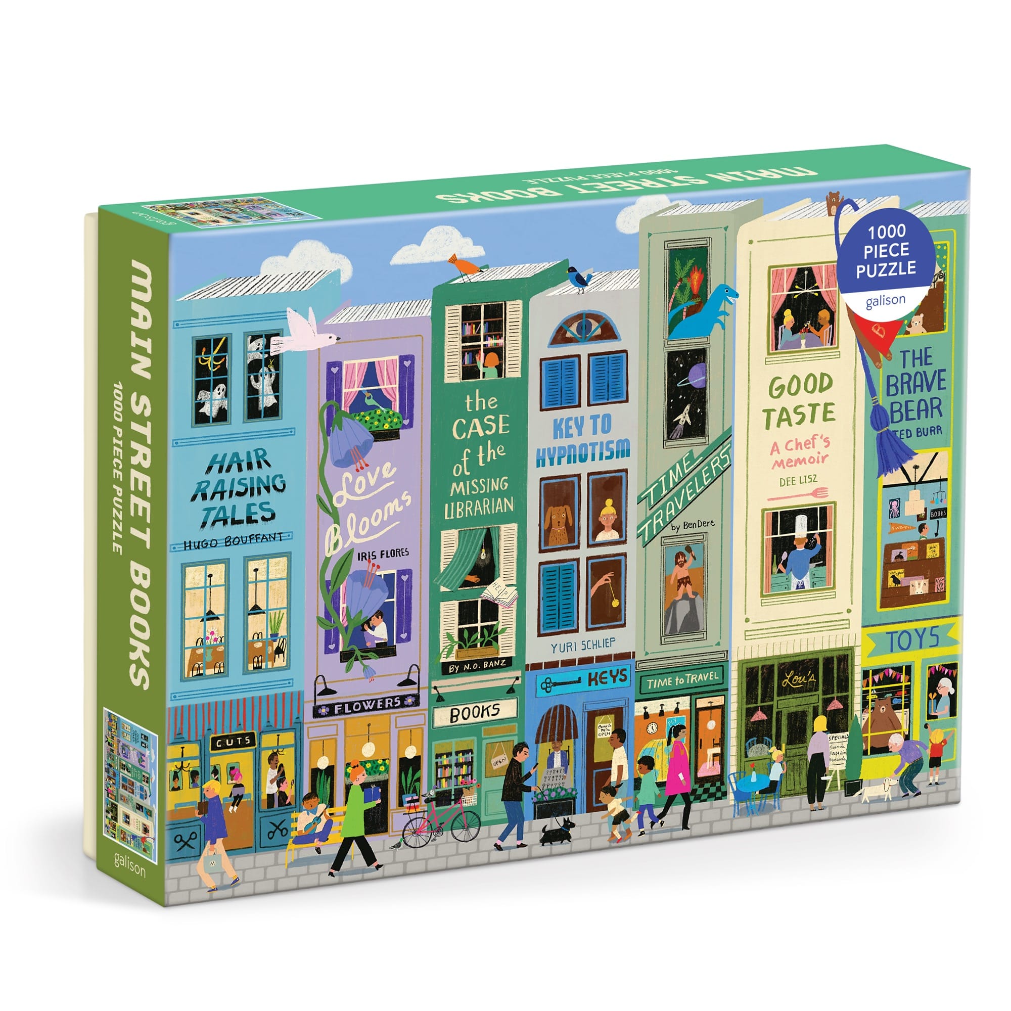 galison-main-street-books-puzzle-1000-teile-b-cher-stadtmotiv image 1