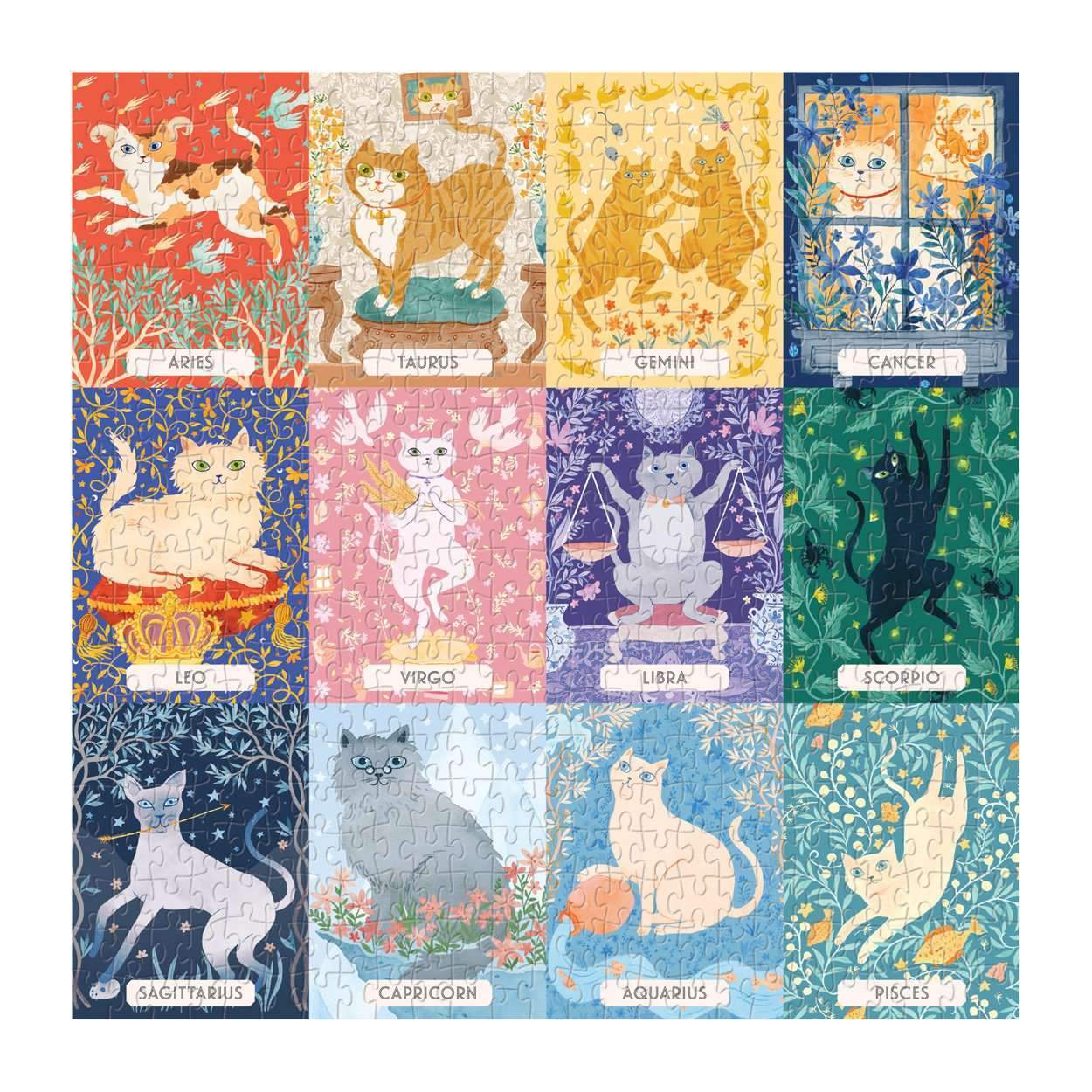 galison-cat-zodiac-puzzle-500-teile-katzen-sternzeichen image 3
