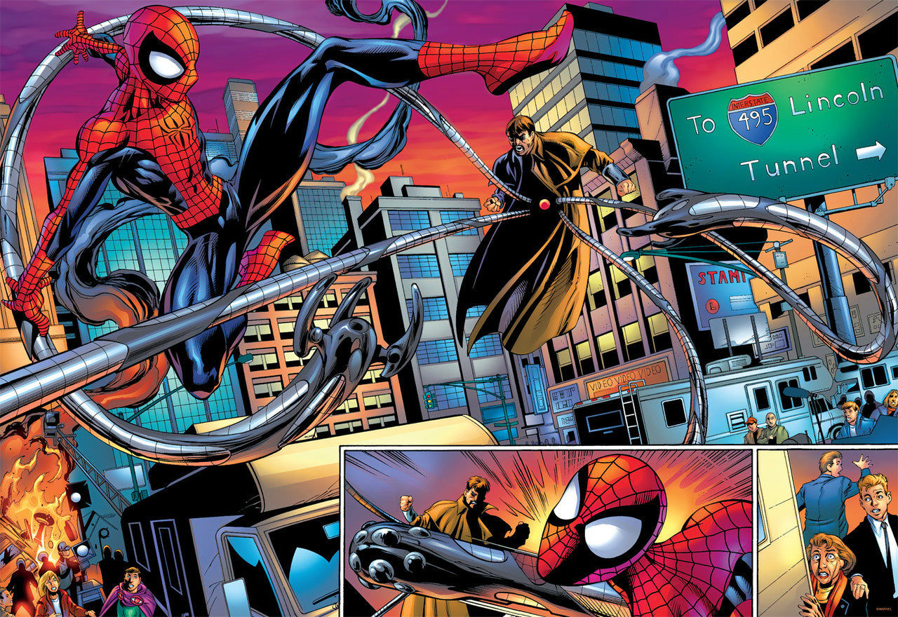 buffalo-games-spider-man-vs-doctor-octopus-puzzle-2000-teile-marvel image 1