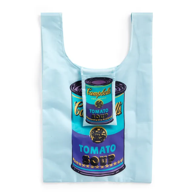 galison-warhol-soup-can-tote-bag-einkaufstasche-faltbar-nylon image 1