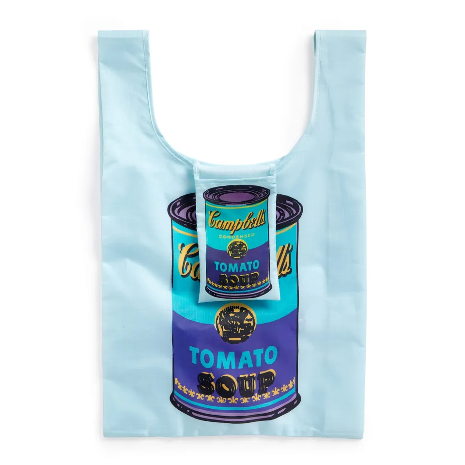 galison-warhol-soup-can-tote-bag-einkaufstasche-faltbar-nylon image 1