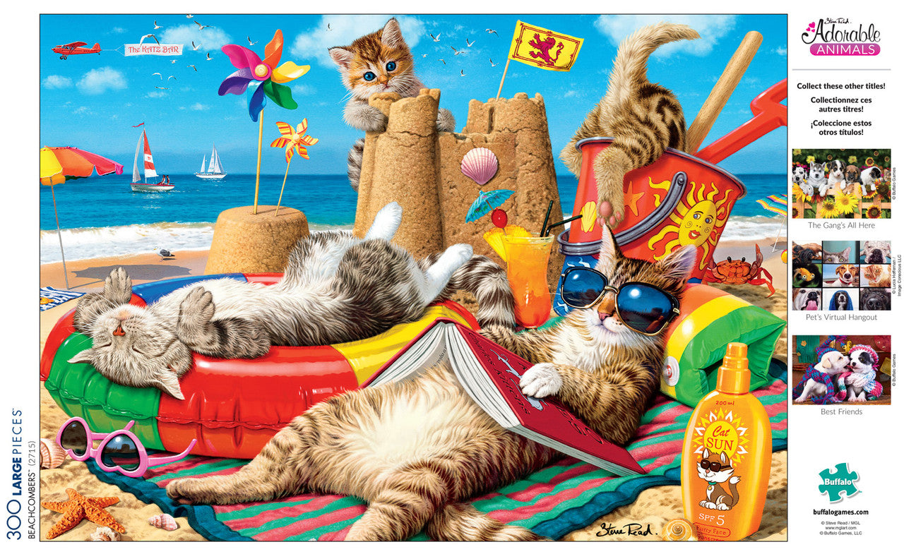 buffalo-games-adorable-animals-beachcombers-300-teile-xxl-katzen image 3