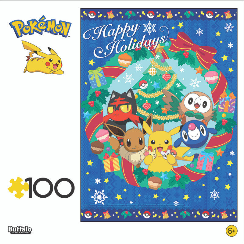 buffalo-games-alola-holiday-wreath-puzzle-100-teile-pok-mon image 3
