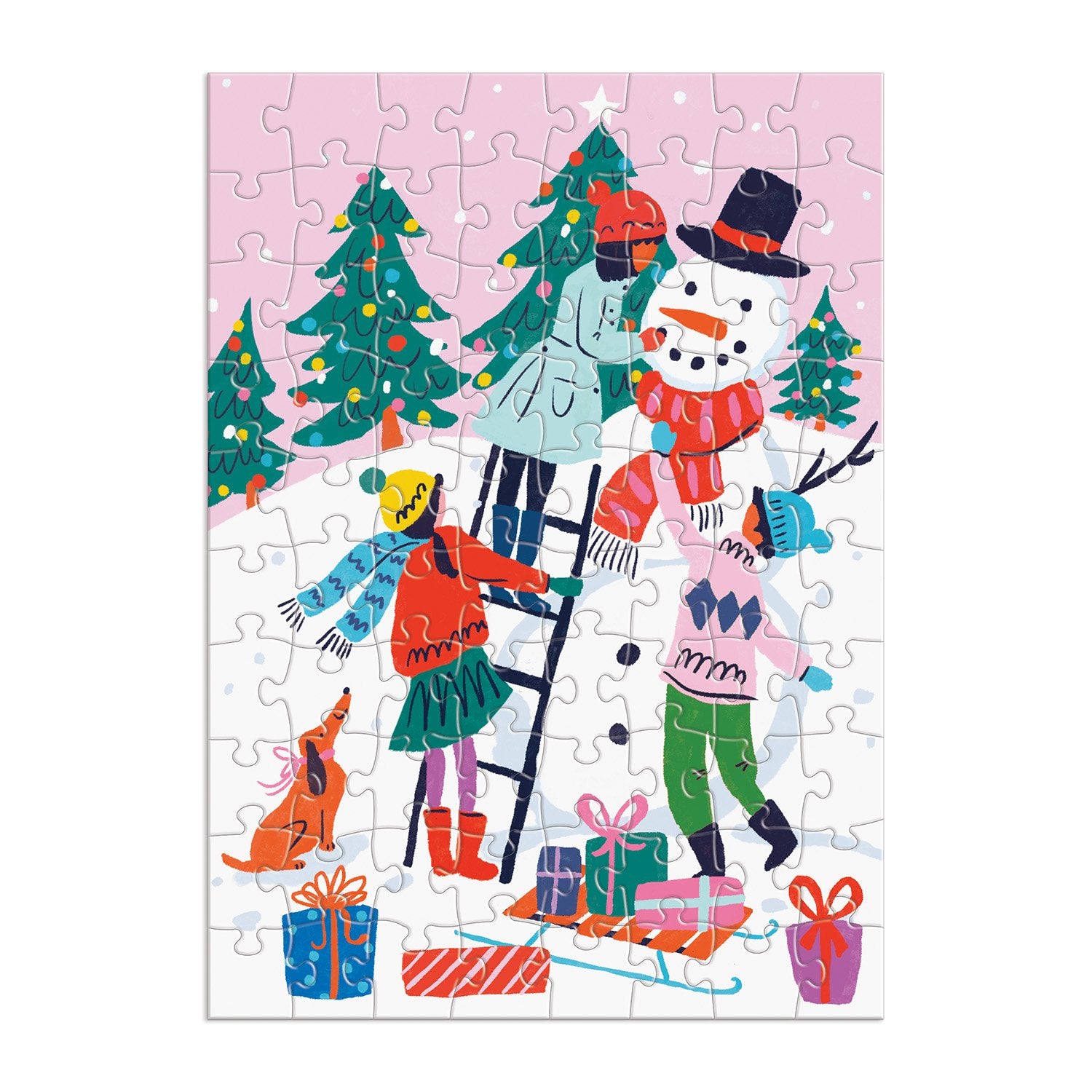 galison-merry-and-bright-adventskalender-puzzle-12x80-weihnachten image 3