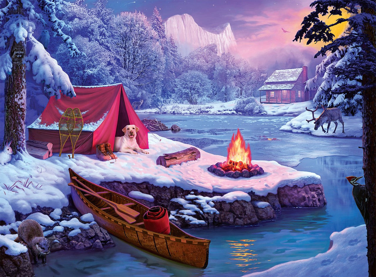 buffalo-games-jigsaw-puzzles-snowy-retreat-1000-teile-puzzle-winter image 1