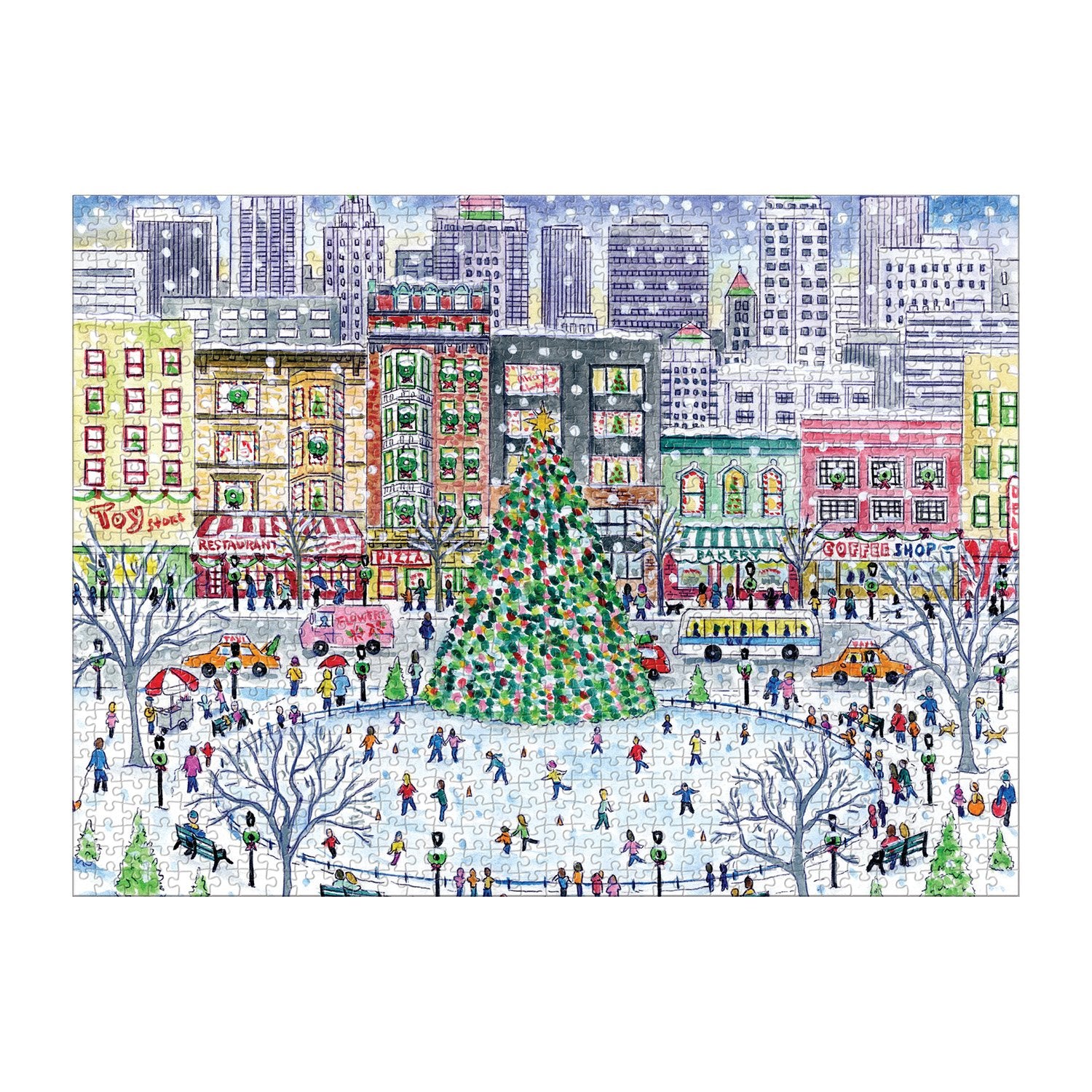 galison-jigsaw-christmas-in-the-city-puzzle-1000-teile image 3