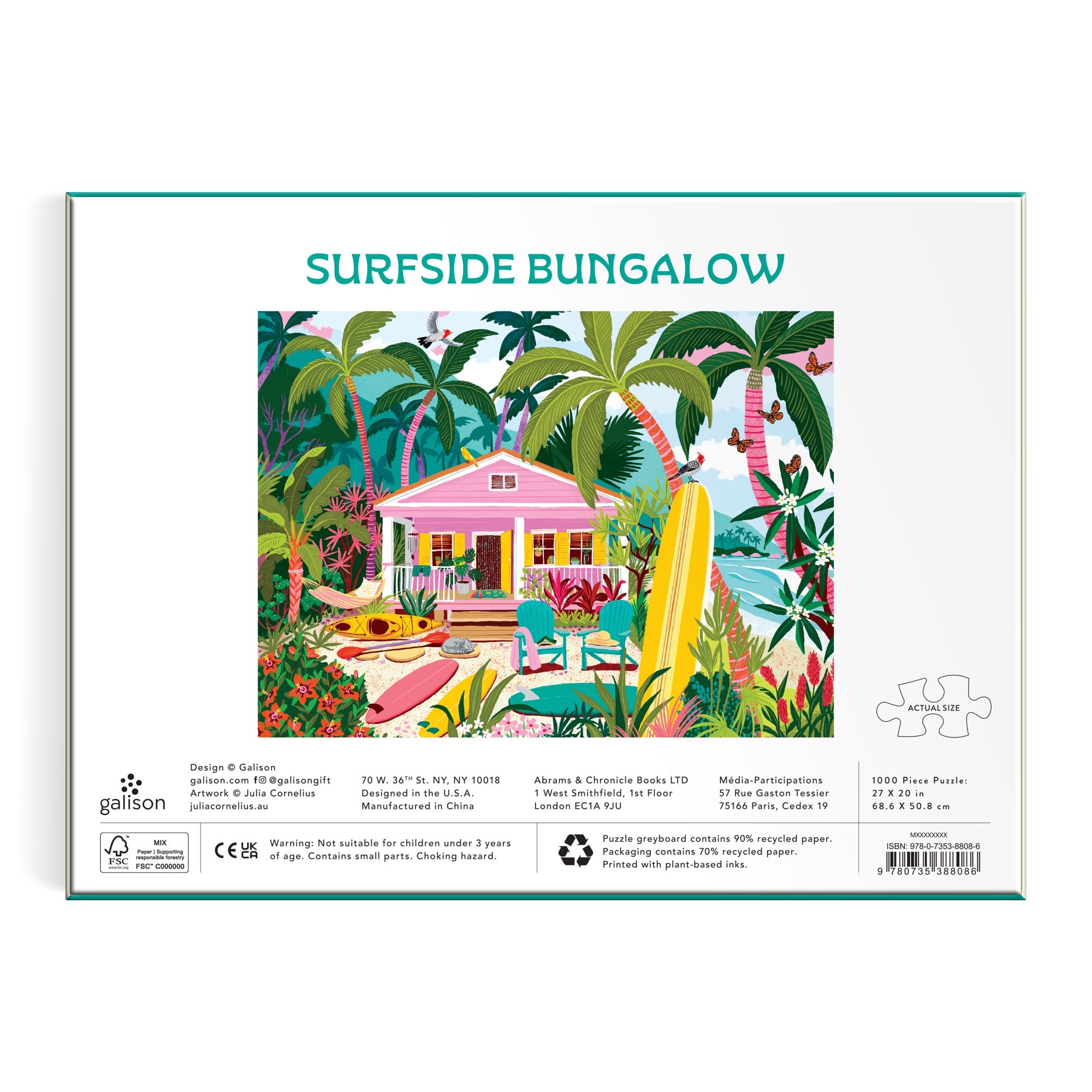 galison-surfside-bungalow-puzzle-1000-teile-strand-motiv image 6