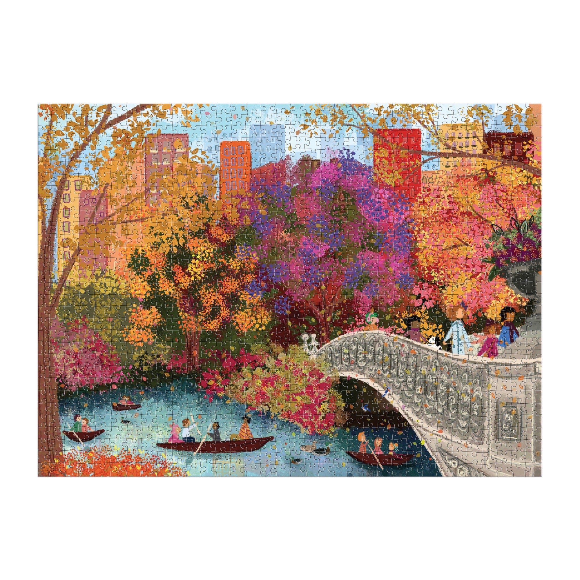 galison-joy-laforme-autumn-on-bow-bridge-puzzle-1000-teile image 3