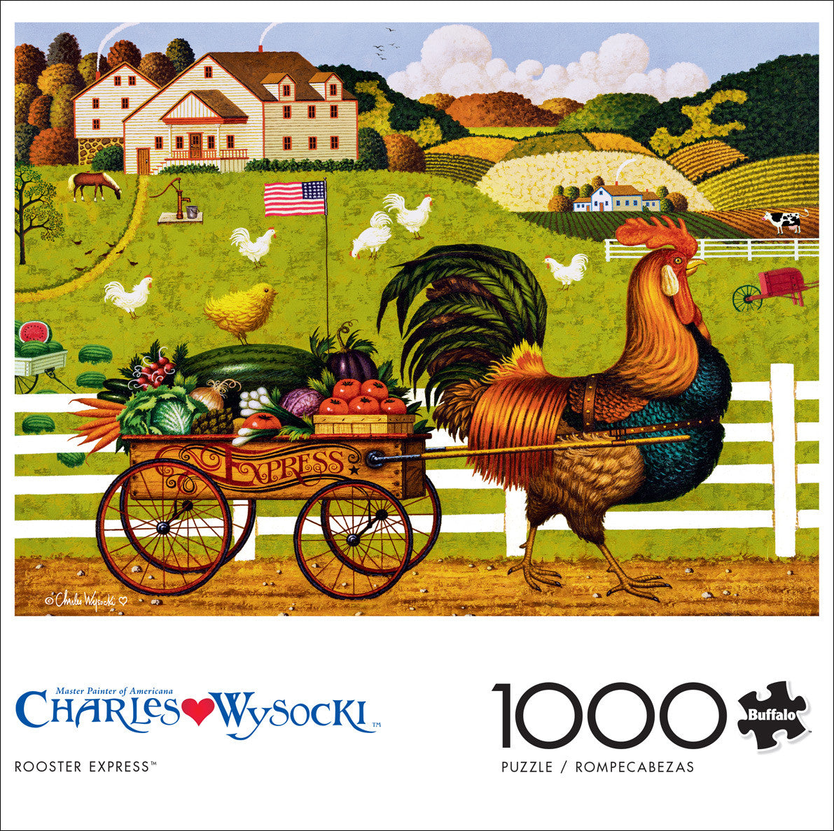 buffalo-games-rooster-express-1000-teile-puzzle-bauernhof image 4