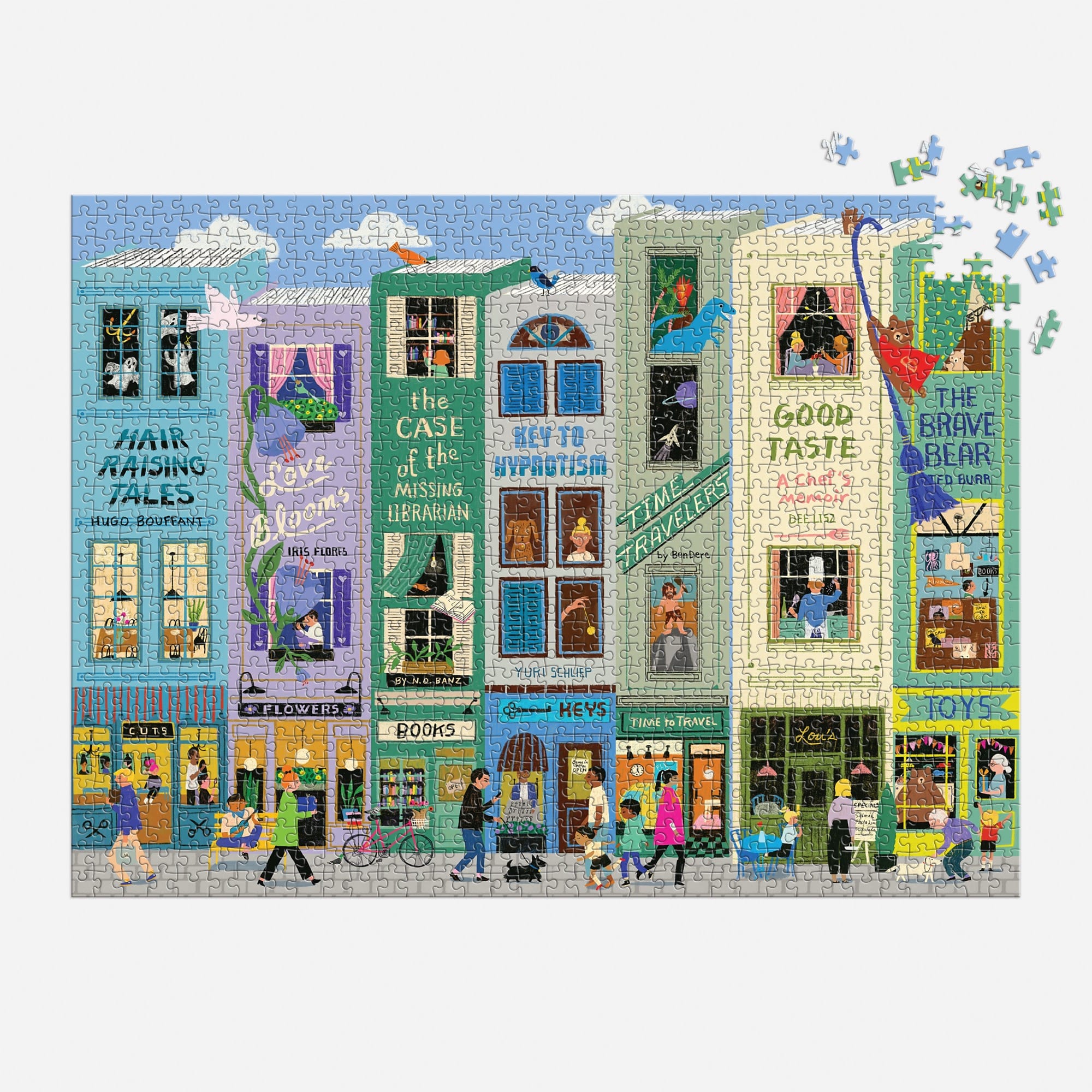 galison-main-street-books-puzzle-1000-teile-b-cher-stadtmotiv image 4